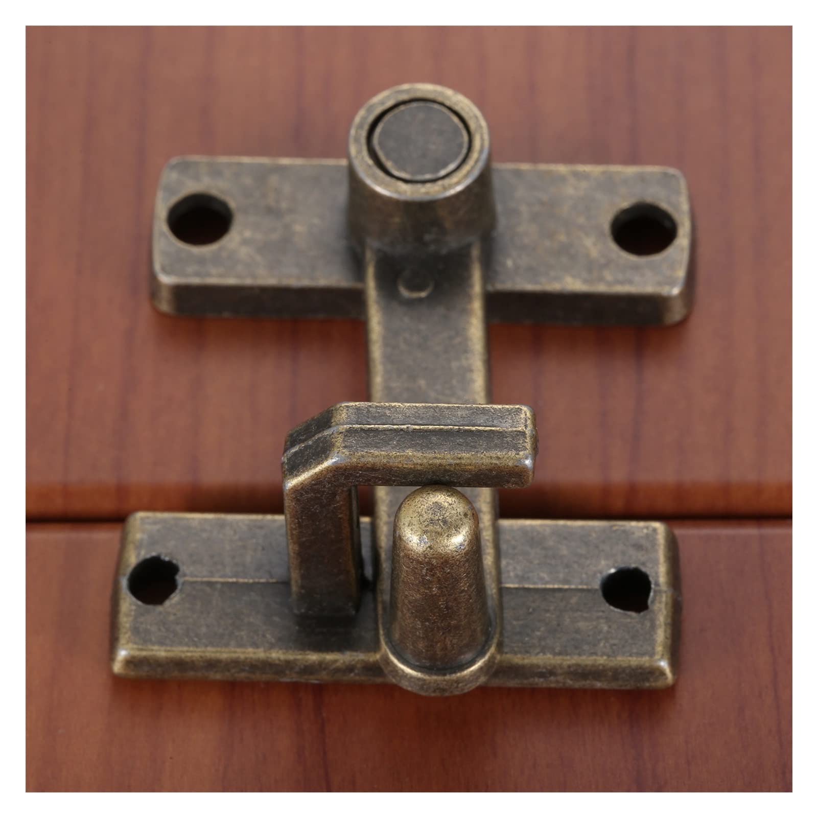 NVSFZGIYG Slide Latch,Gate Bolt Lock, Sliding Door, 1 PC Window Handle Metal Home Safety Chain Bronze Guard with ScrewsDoor Hardware