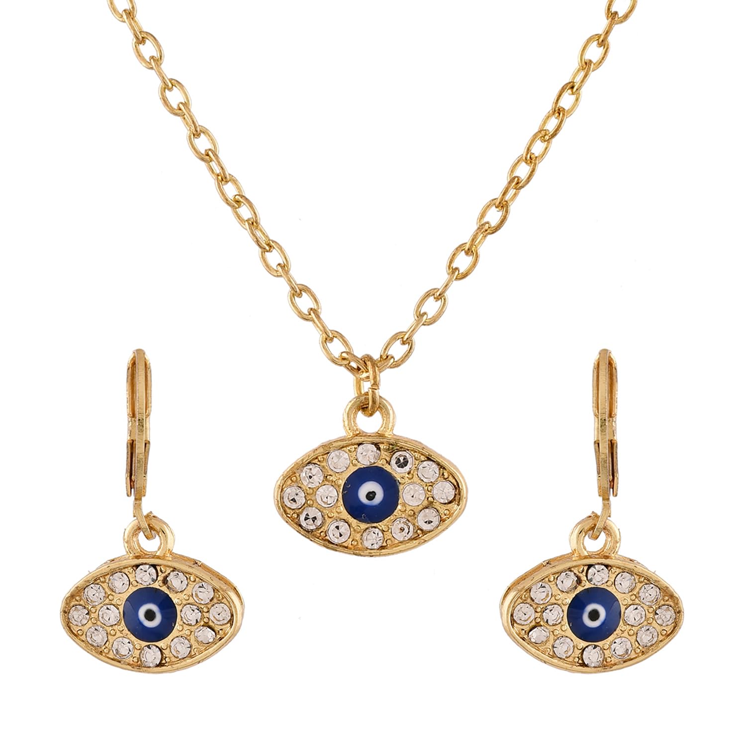 Dazzling Eyes Evil Eye Pendant Set For Women|Pendant Set For Women|Womens Gift|Gift For Her|-image-6