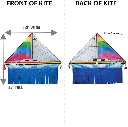 Miniatura 4 de WindNSun Delta Xt Wide Polyester Ripstop Velero Delta Kite, 54 pulgadas