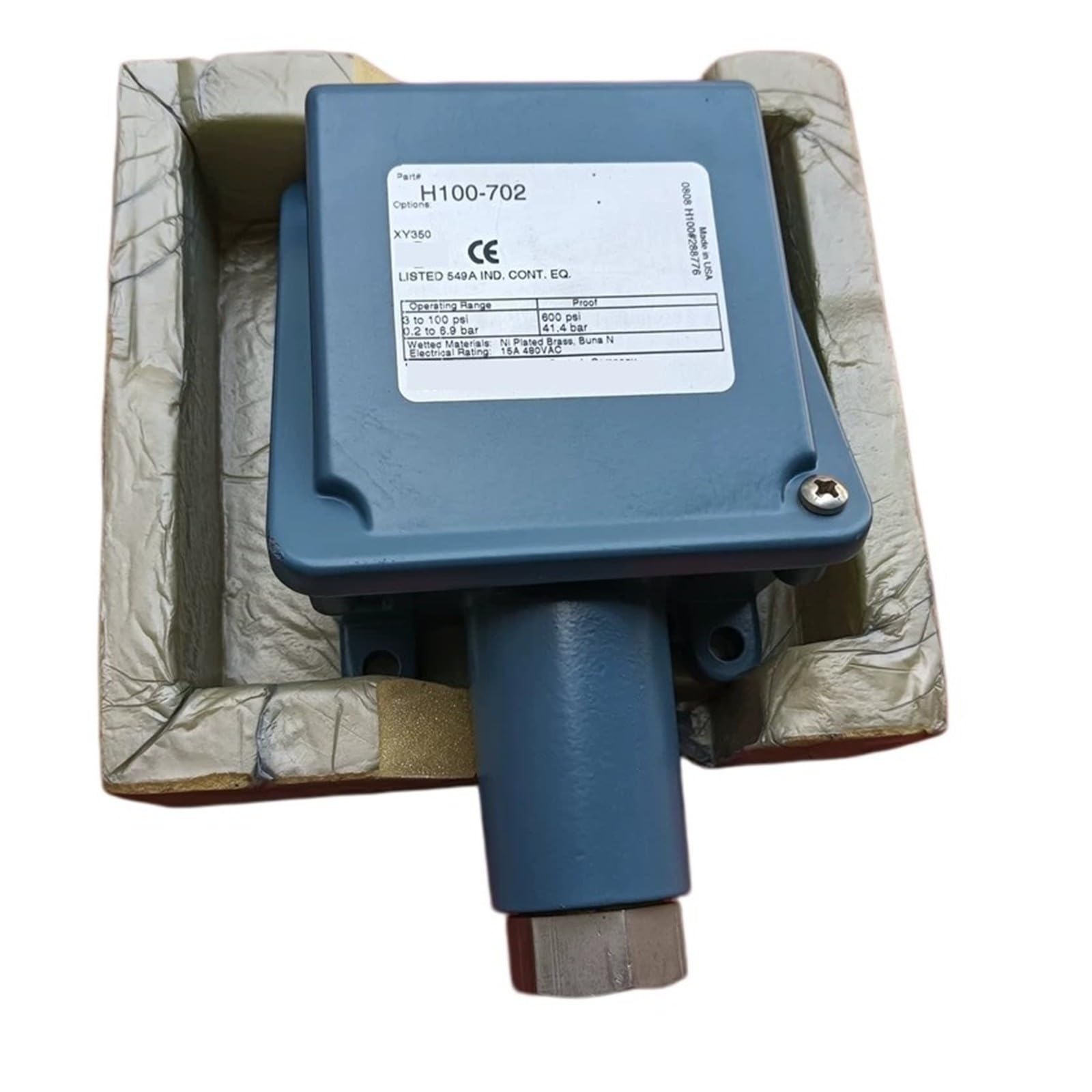 Sensor de interruptor de presión Transmisor de presión H100-702
