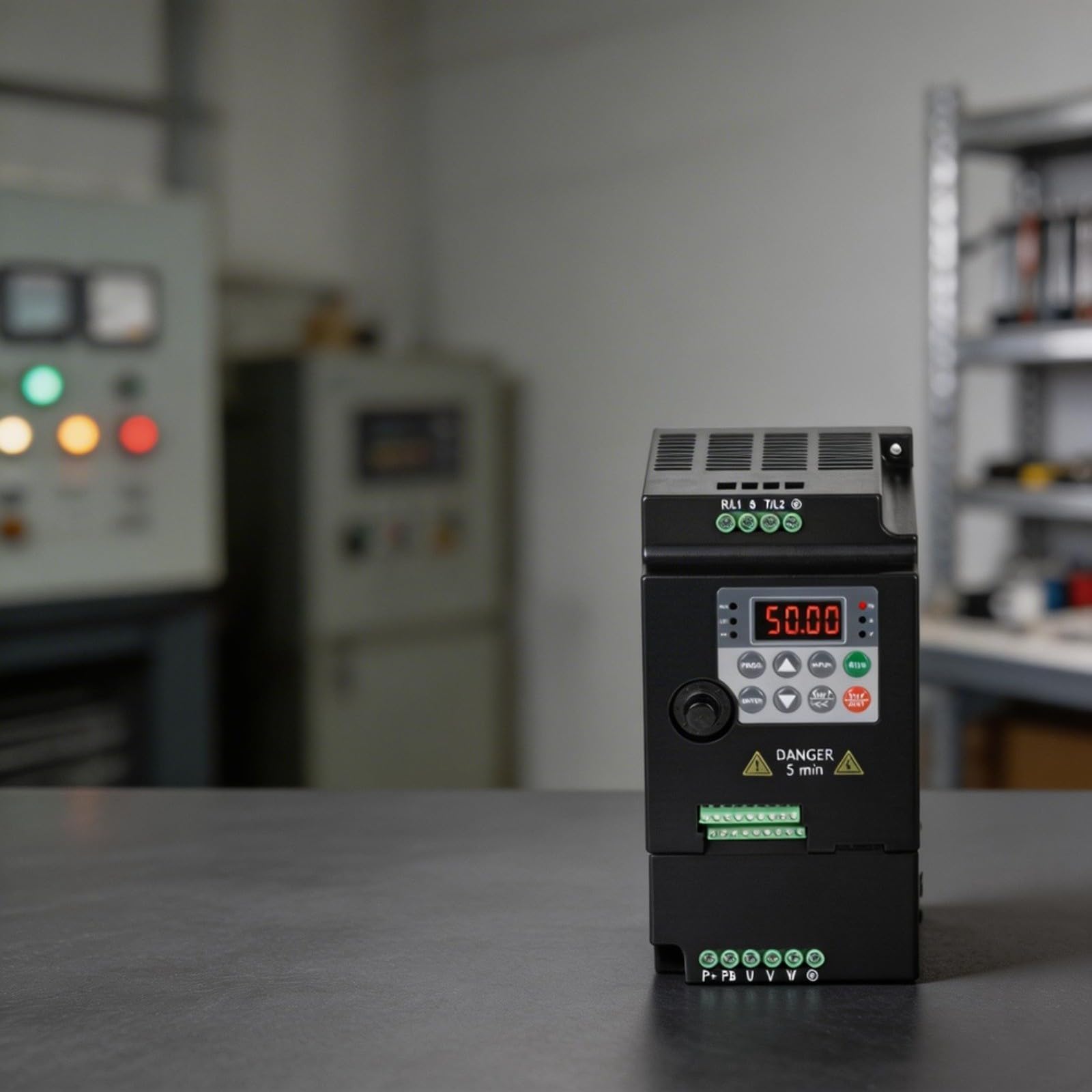 Convertitore di frequenza trifase, invertitore di 0.75Kw Vfd per controllo del motore, azionamento variabile di frequenza 380V con protezione di sovraccarico per automazione industriale