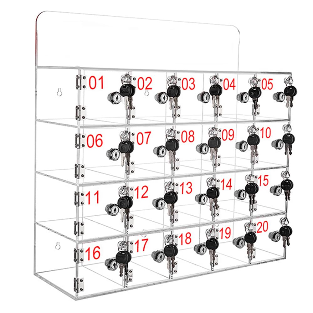 Caja de Almacenamiento para teléfono móvil Soporte acrílico para teléfono móvil Caja de Almacenamiento de Escritorio Jaula acrílica para teléfono móvil - Armario de Almacenamiento montado