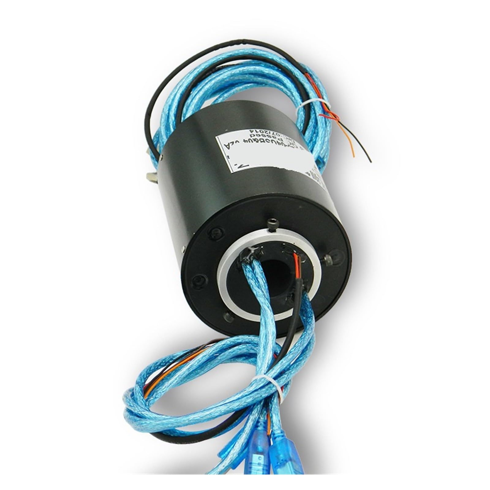 ZHT025-04U&06 * 2A Anillo colector conductor de eje hueco de 16 vías U3.0 anillo colector de orificio pasante de transmisión de alta velocidad industrial