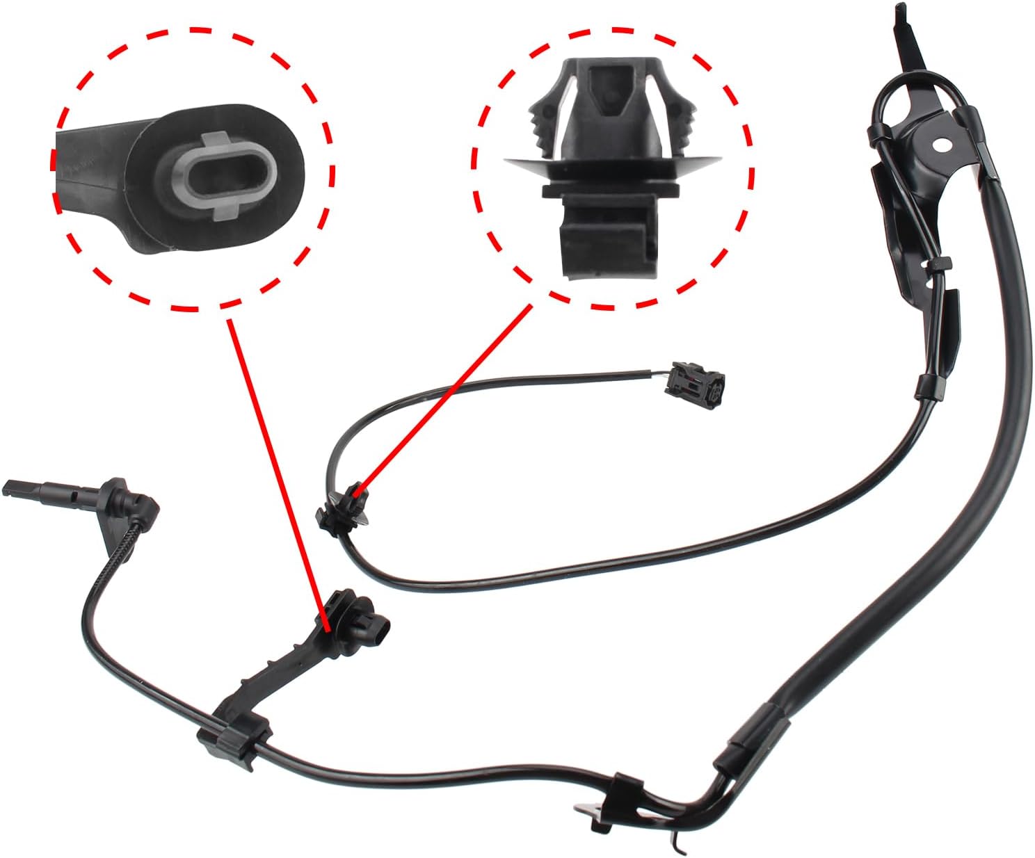 AUTOKAY 89543-06081 ABS Wheel Speed Sensor Front Left Fits for Toyota Avalon Camry 2019-2022