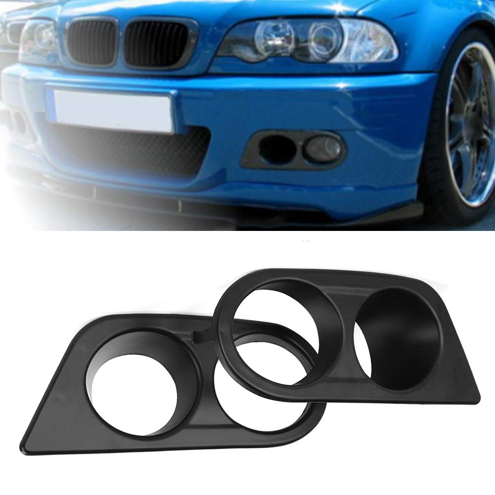 Paar Voorbumper Mistlamp Cover Dual Gaten Fit voor E46 M3
