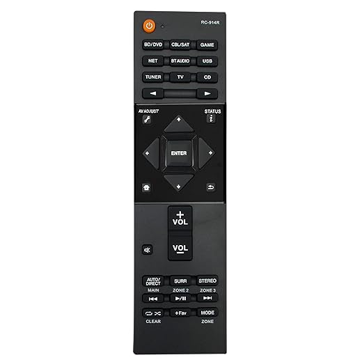 RC-914R 24140914 Remote Replacement for Pioneer Elite 4k Ultra HD Network AV Receiver SC-LX501 SCLX502 SC-LX502 VSXLX101 VSXLX301 VSX-LX302 VSX-831 VSX-LX101 VSX-LX301 VSX-1131 VSX-1131K VSX-831K