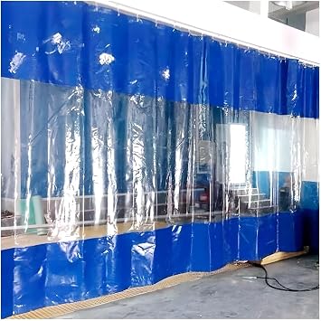 Zfmnoyev Garage Divider Curtains for Work Areas with Metal Eyelets, Heavy-Duty Waterproof Car Wash Partition Curtain, Weatherproof Tarpaulin Hanging PVC Curtain, for Pergola Porch4x3m/13.1x9.8ft