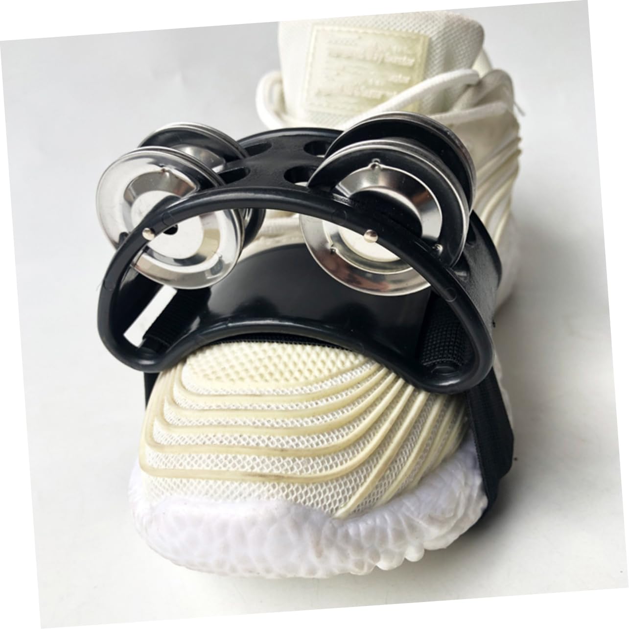 Toddmomy 3 Pairs Drum Instrument Accessories Accompaniment Foot Bell Music Instrument Foot Tambourine Props Foot Tambourines Stage Performance Tambourine Foot Bell Shaker Foot Bells Metal