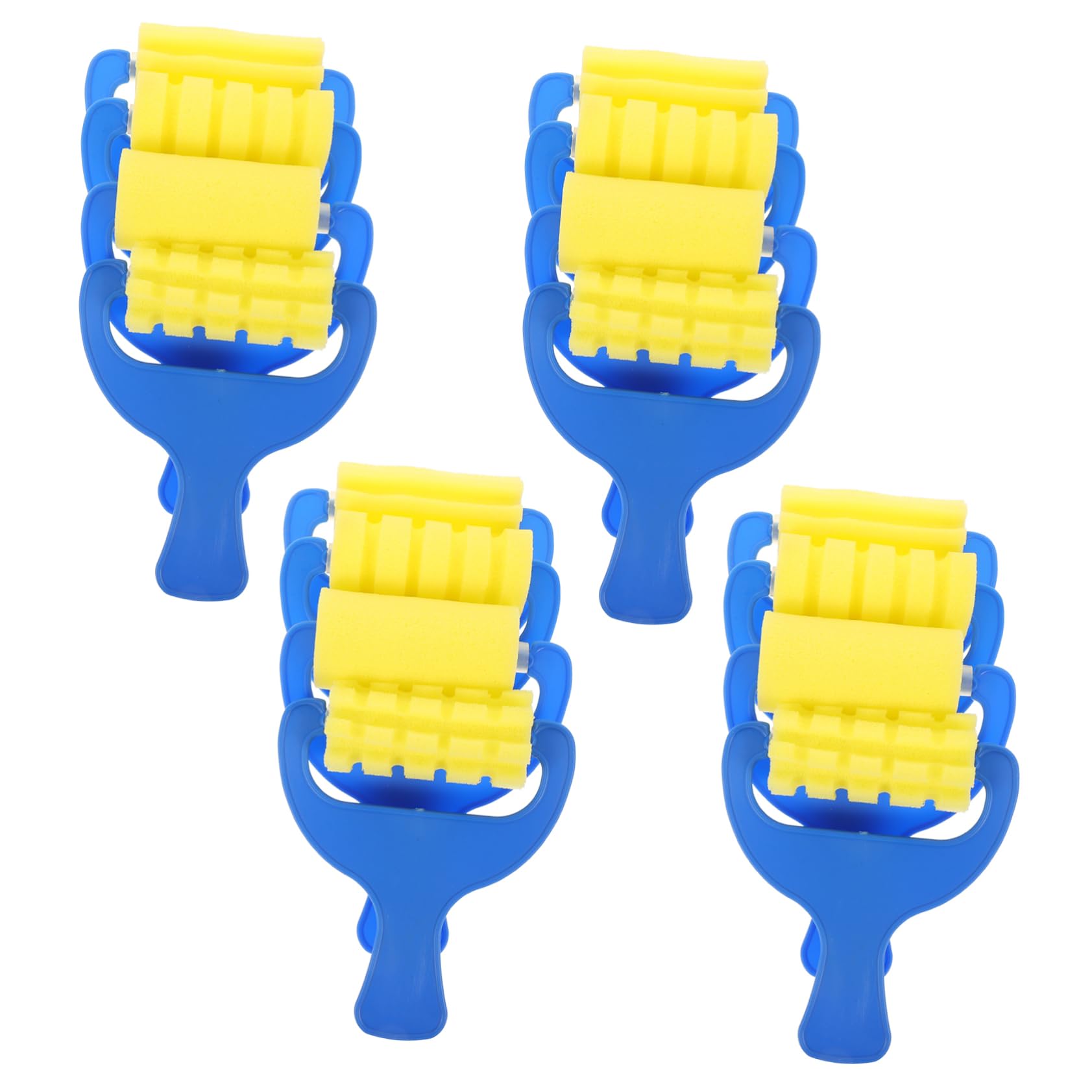GALPADA 12Pcs Painting Sponge Brush Roller Ergonomic Grip Painting Tools for Creative Art Projects for Preschool and Kindergarten Activities