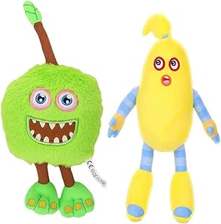 WZGHXL My Plush Singing Doll Filled Plush Toys - 11.8 inch Monsters Plush Toy - Gifts for Game Lovers, Children and Fans(Yellow and Green)
