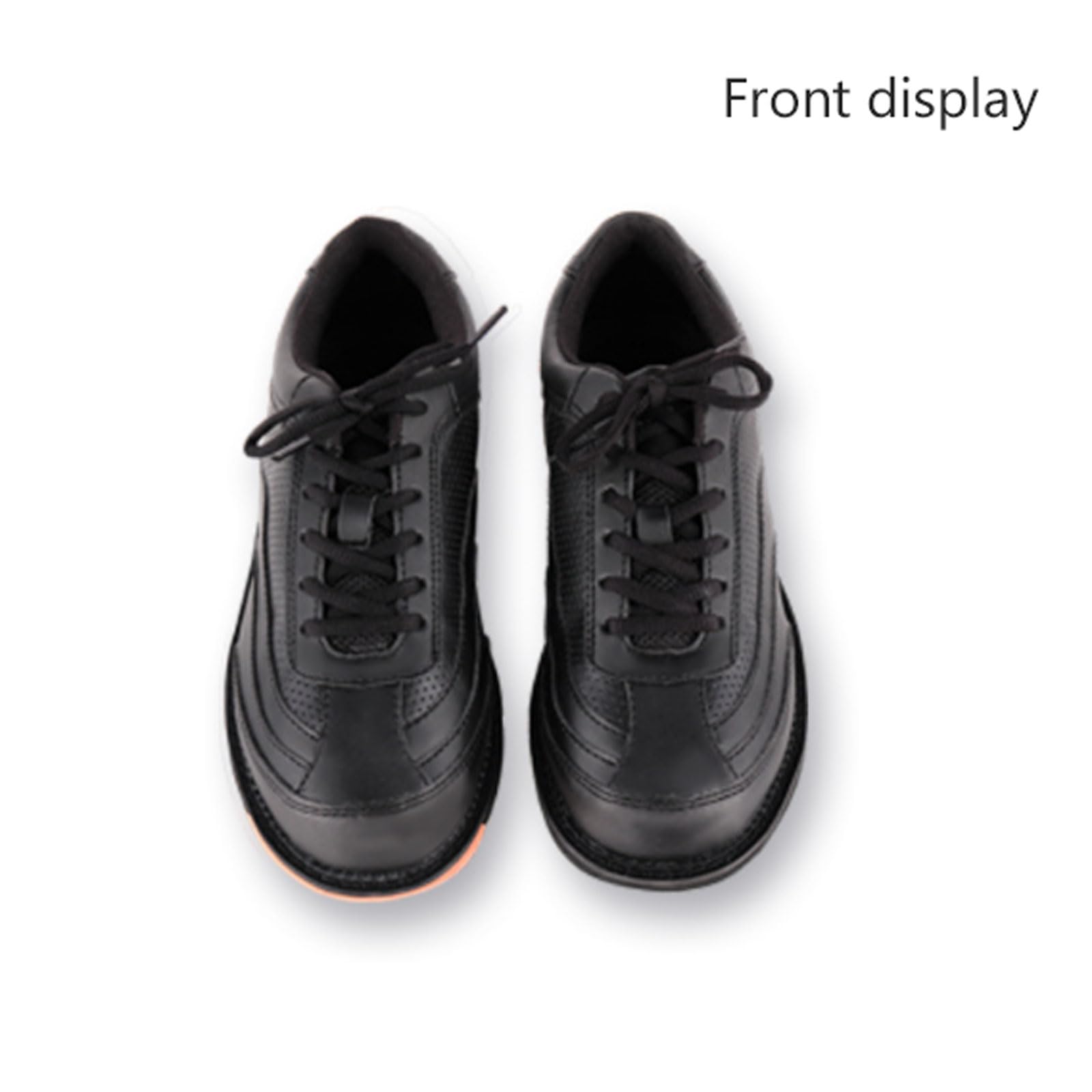 Chaussures de Bowling pour Femme,Chaussures De Bowling pour Hommes,Respirantes Confortables Antidérapantes,Chaussures de Bowling en Salle,pour Homme,Femme et Adulte,Noir,Tailles 34-46