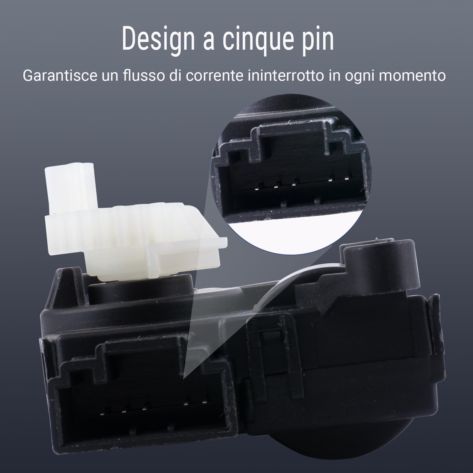 Attuatore valvola aria 5Q0898511D | Motore distribuzione aria | Compatibile con VW Golf 7, Audi A3 8V, Skoda Octavia III, Seat Leon 5F | Anni modello 2012-2020
