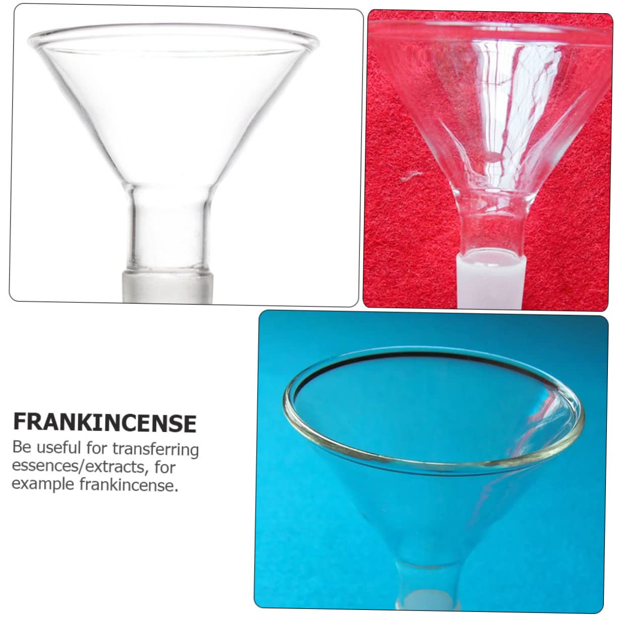 iplusmile 3piezas Embudo Para Laboratorio Embudo De Filtración Analítico De Alta Resistencia Química y Térmica Para Experimentos Laboratorios