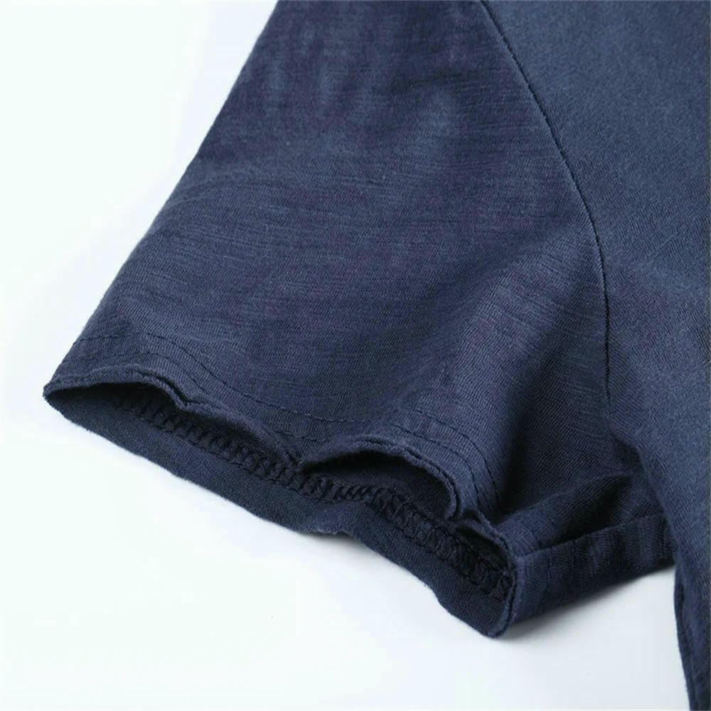 Camiseta interior de verano para hombre, 5 unidades, manga corta, informal, básica, suave, ligera, transpirable, para el día a día