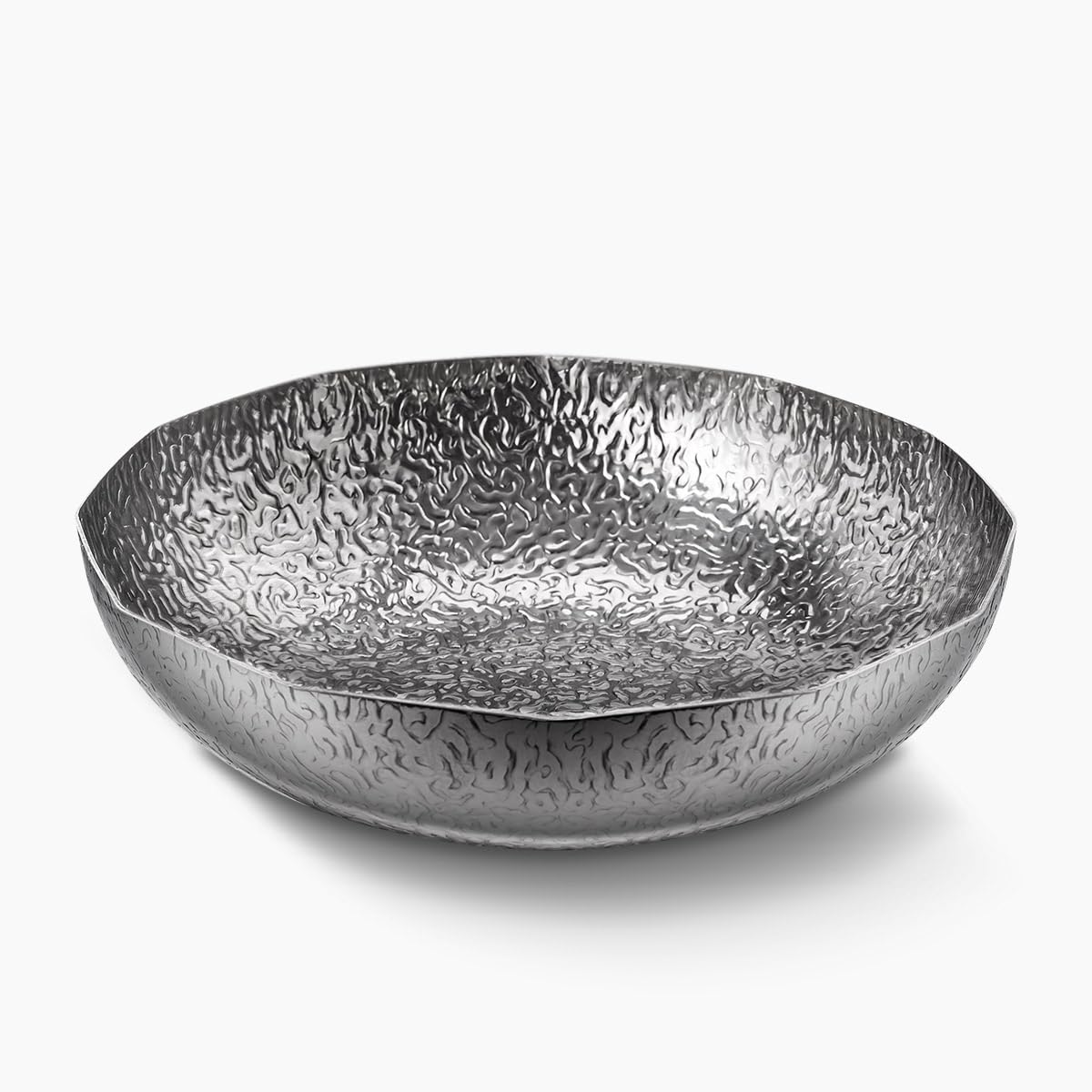 WAGENSTEIGER Plato multifuncional de acero inoxidable, sartenes para bufé y catering, cuenco de frutas y dulces, cuenco de cocina para ramen, sartén Sukiyaki de 3 capas con núcleo de aluminio (8.66