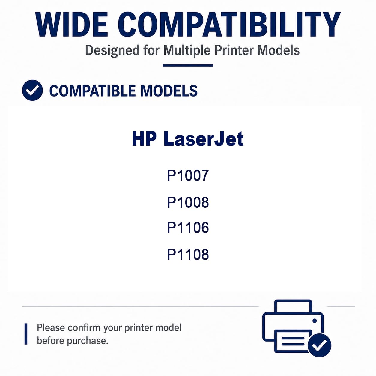 CC388a Sostituzione della cartuccia di toner ad alta resa per CC388A, compatibile con HP P1106 P1108, con chip ,Black 1 Pack