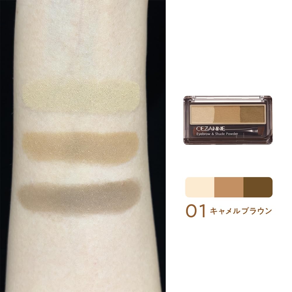 Amazon.co.jp: セザンヌ アイブロウ＆シェードパウダー 01 キャメル