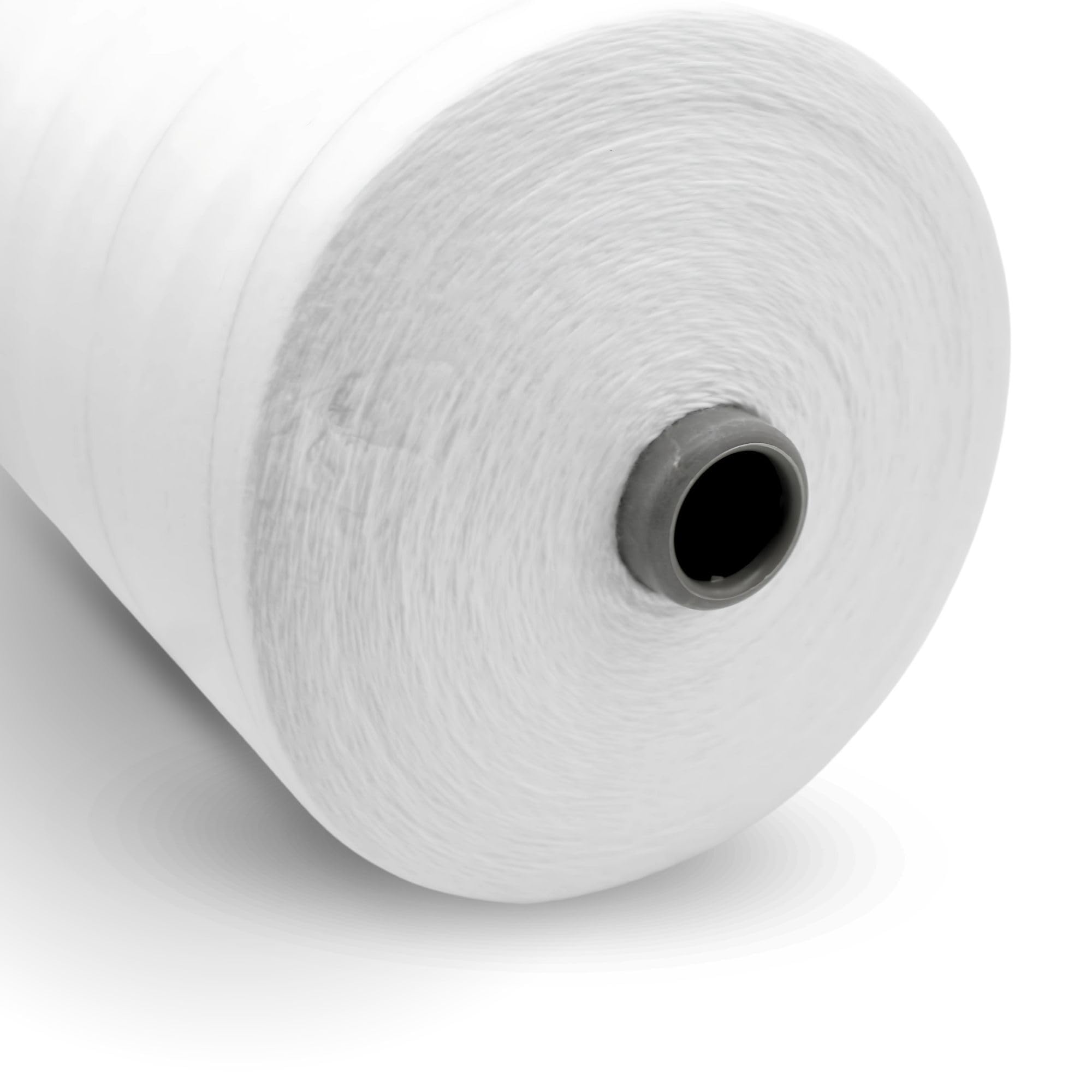 DOJA Barcelona | Bobina para Coser Sacos | 12S/20S 4 Hilos de Coser Maquina de Coser Saco | Bobina 25500m | Blanco | 5kg | Bobina de Hilo Poliester, Alta Resistencia para Maquinas Industriales