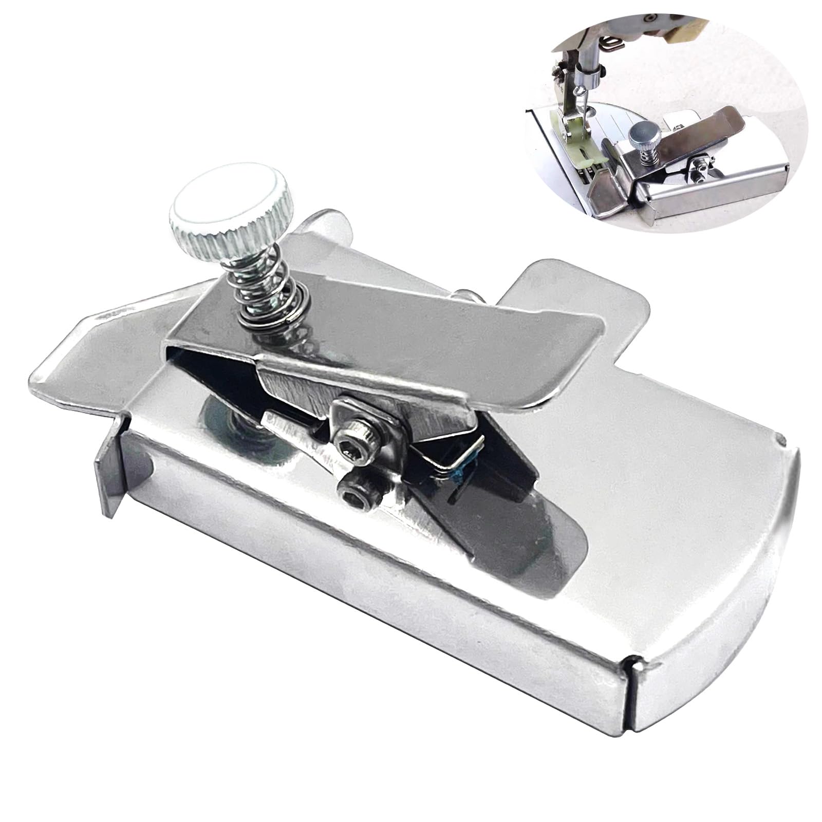 Upgraded Magnetic Seam Guide for Sewing Machine, LMYJ Buddy Sew Magnetic Seam Guide Presser Foot, Universal Sewing Machine Attachments Multifunctional Straight Line Hemmer Guide, Seam Guide Ruler