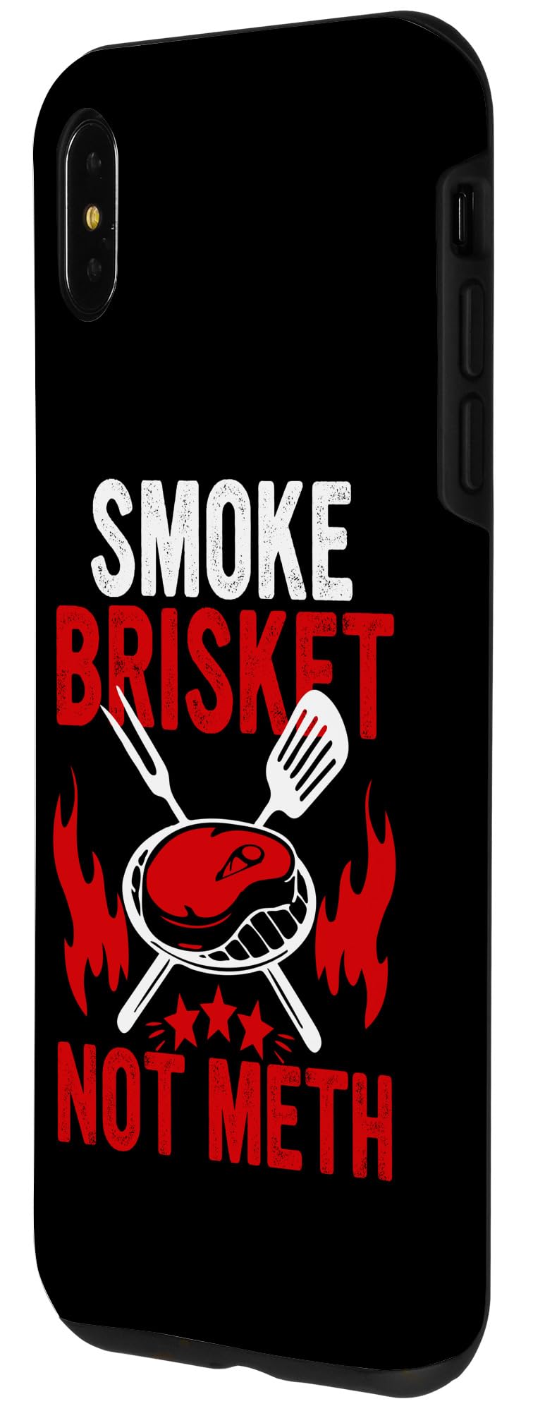 iPhone XS Max Smoke Brisket Funny BBQ Lovers Grill Steak Smoker Dad Papa Case - Image 2