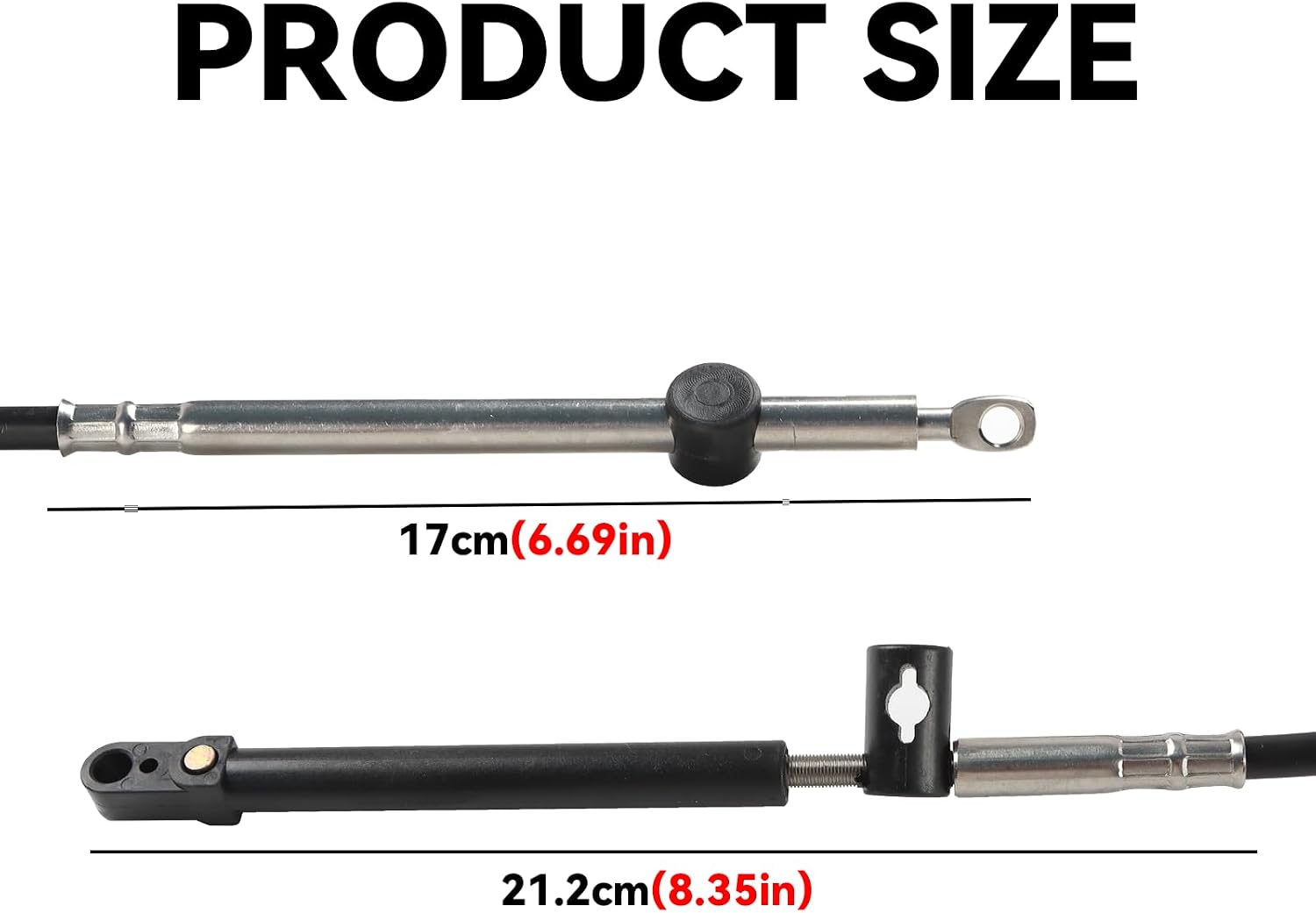 2PCS 16FT Outboard Throttle Cable Fits Mercury Gen 2 Control Cables 33c Upgraded Throttle and Shift Cables for Mercury Outboard Motor