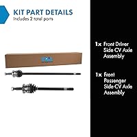 Vista 402 de TRQ Juego de conjunto de eje de transmisión CV delantero para conductor y pasajero, 2 piezas, compatible con Ford Explorer 4WD 95-01, Explorer AWD