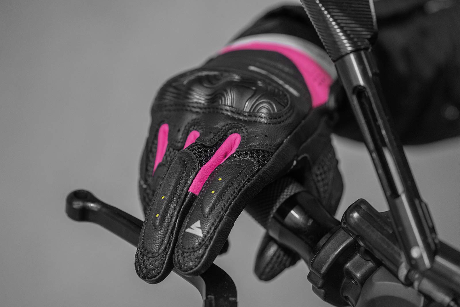 SHIMA Rush Lady Guantes Moto Mujer - Guantes Transpirables, Reforzados, Ciudad, Verano, Touchscreen con Protector Nudillos