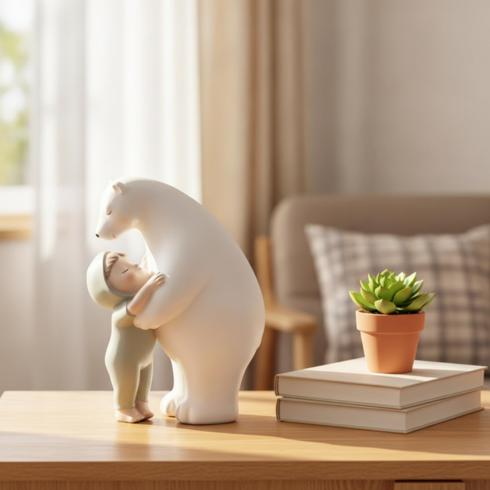 Figura Oso Ártico corativo Figura Resina Nórdico Oso Resina para Dormitorio