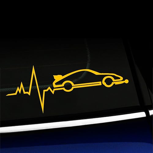 Porsche 911 Carrera is in My Blood - Vinilo adhesivo para Porsche - Elige color - Amarillo