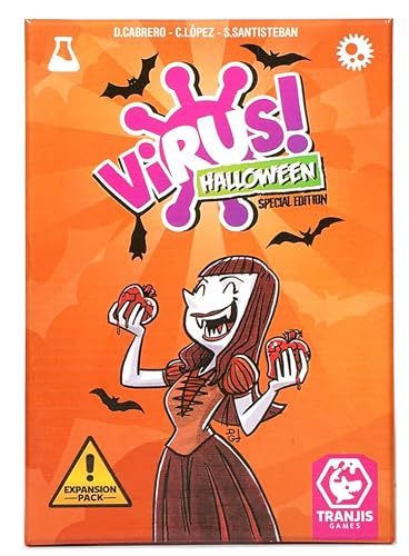 SIMAIT Virus Halloween Divertido Juego de Cartas Familiar para Adultos, Adolescentes y niños para la Noche de Juegos Familiar Juego de Cartas para niños y Adultos