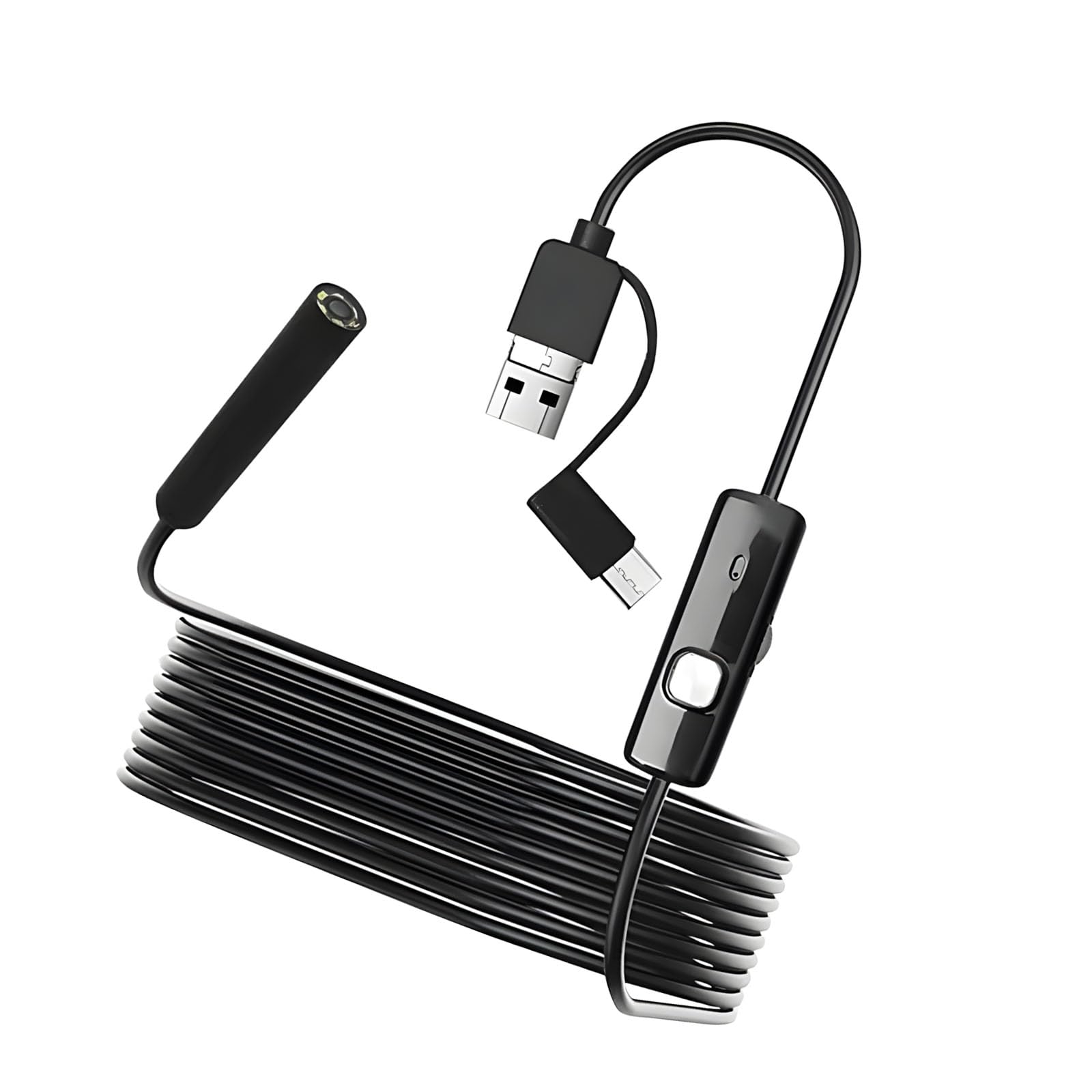 Rgybao 5M Detailed 1920X1080 Colonoscope With Whirling Lens Modifiable Led Light For Engine Pipe Inspection