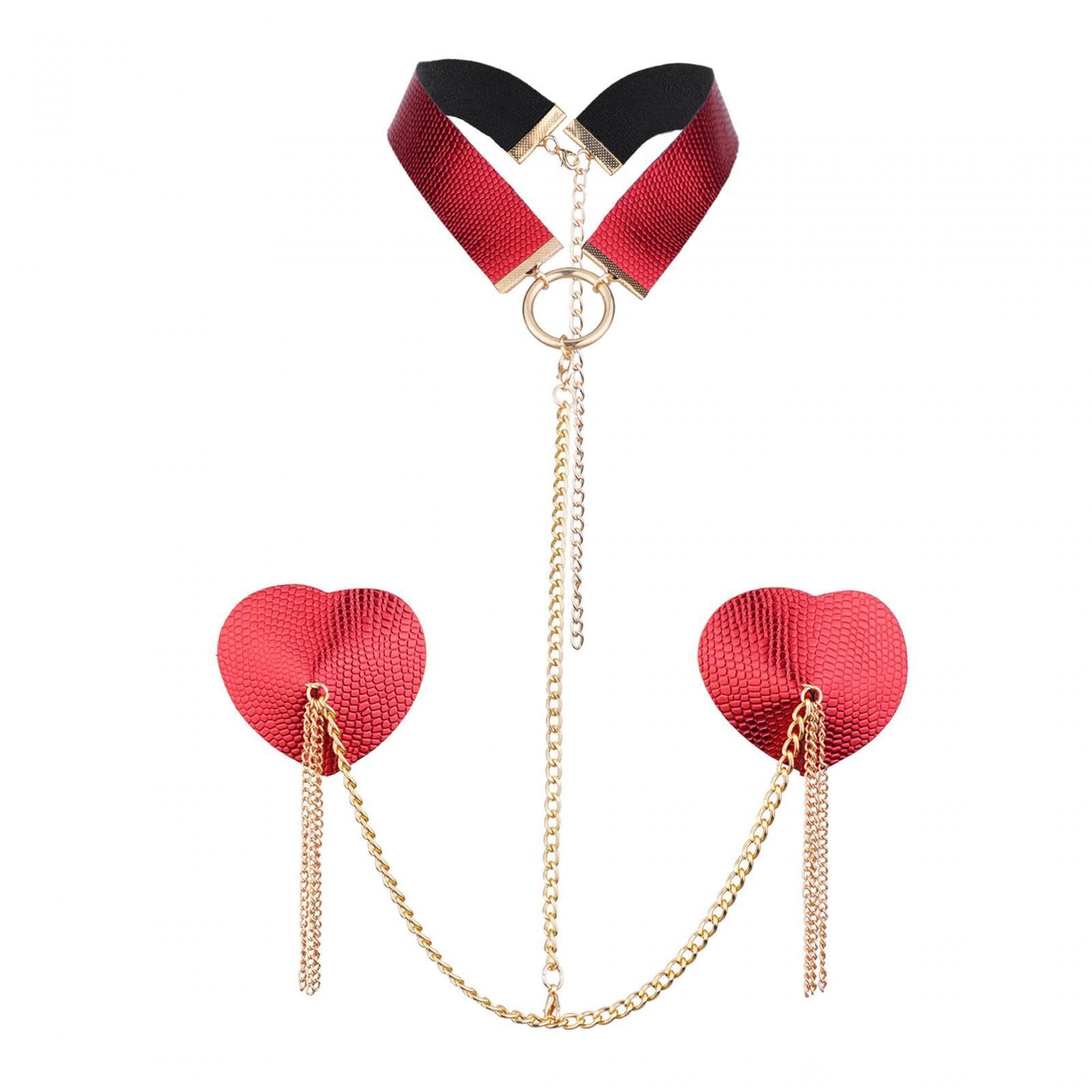 Chest Chain Music Festival Accessories Wedding Bra Harness Ladies Body Chain Red Clothing Shoes & Accessories | Womens Clothing | Intimates & Sleep | Breast Forms Enhancers