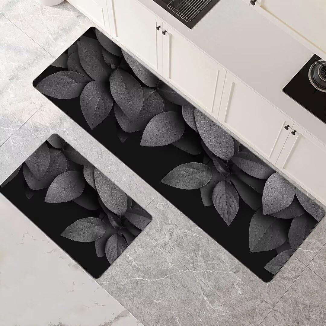 Alfombras de cocina de 2 piezas 1-1142 antideslizantes de 50x80cm y 50x150cm