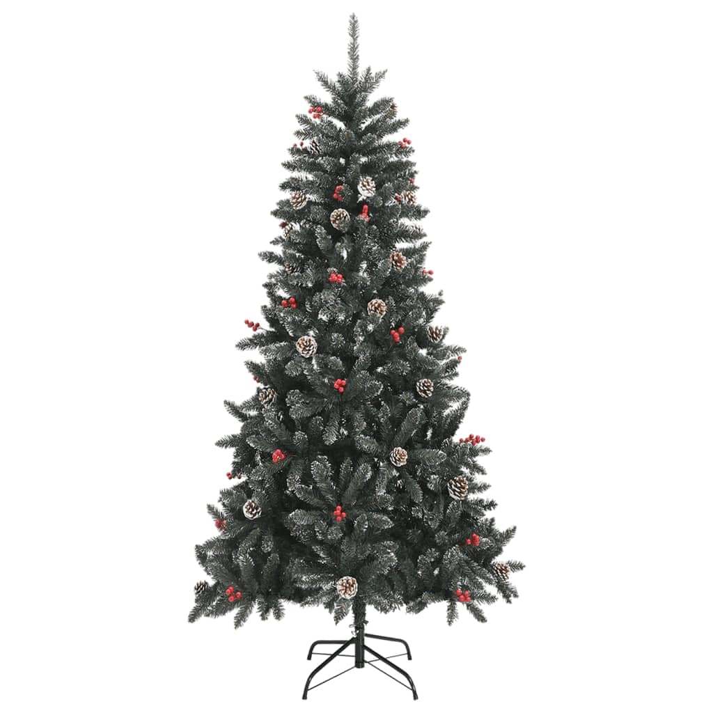 Árbol de Navidad artificial 210 cm estable que evita caídas y ahorra espacio