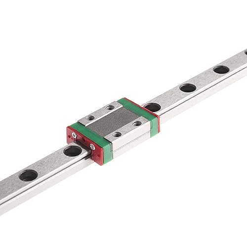 Miniatura 8 de GUWANJI Paquete de 2 guías de riel lineal MGN12 de 15.748 in con bloque de carro MGN12H guía deslizante lineal para impresora 3D de bricolaje y