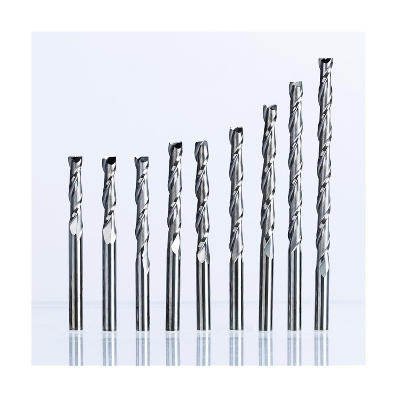 Pangocho JINchao-router bits 10 stks Acryl ABS Spiraal Bit Frees