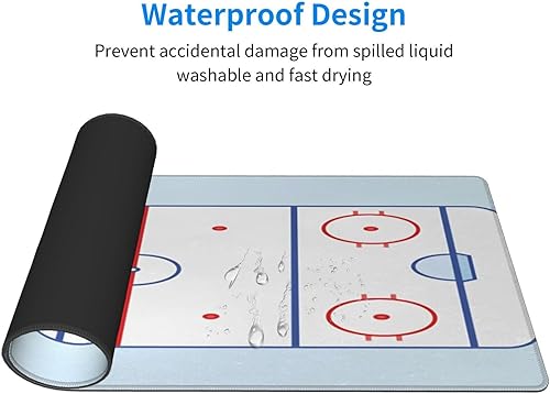 Miniatura 3 de Alfombrilla de mouse grande para mouse de campo de hockey, alfombrilla de teclado extendida XXL, alfombrilla de escritorio grande, alfombrilla de