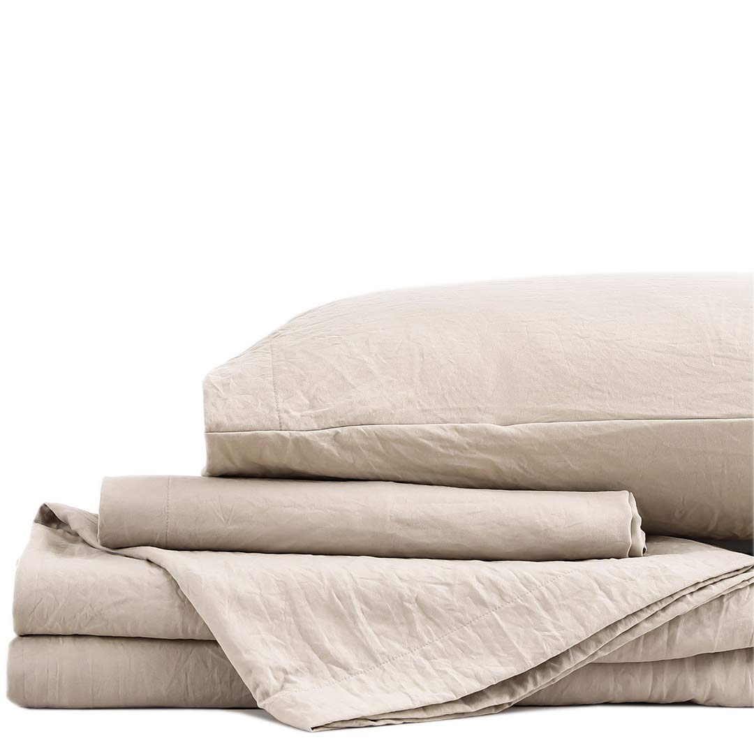 Juego de sábanas de microfibra con bolsillo profundo, 120 GSM, 2400 TC, para cama individual, individual extragrande, matrimonial, queen y king de 6