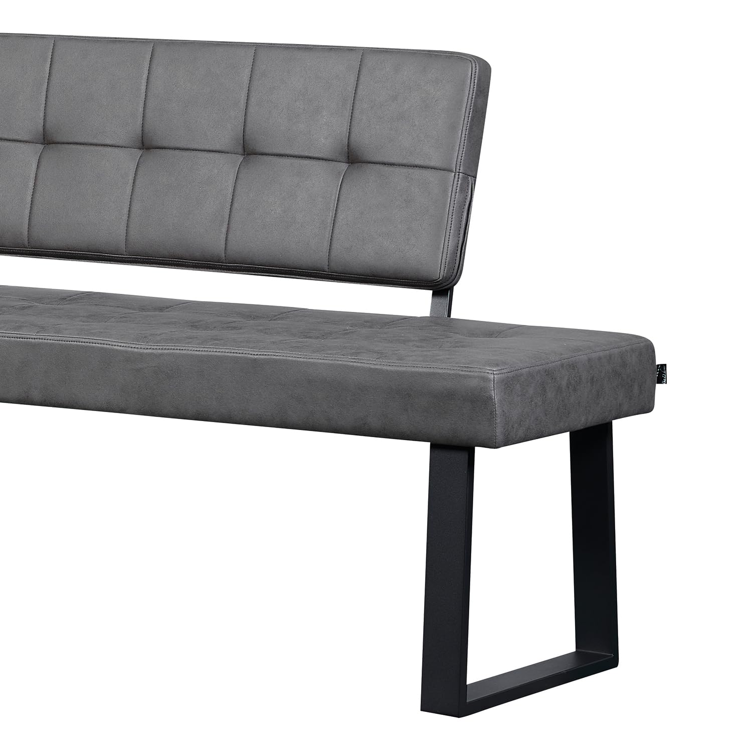B&D home® Eckbank AKA – Esszimmerbank mit Lehne, beidseitig montierbar (Links/rechts), Kaltschaum-Polsterung, platzsparend, für Esszimmer, Küche & Flur, ca. 216 x 160 cm