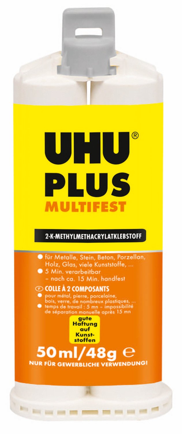 UHU 46925 Klebstoff, plus multifest, 2 Komponenten, 50 ml