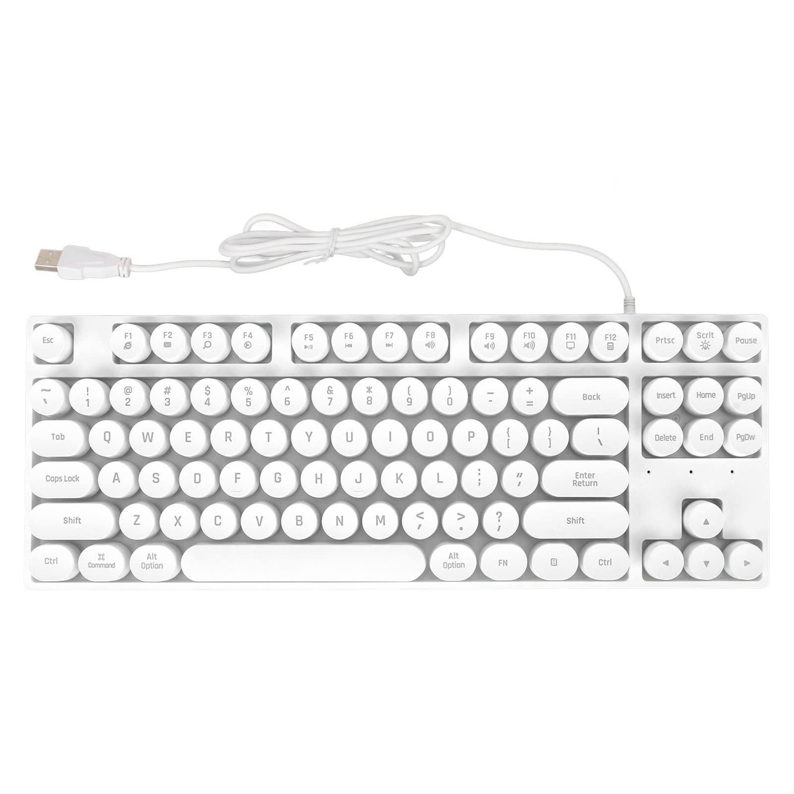 Amazon.co.jp: 有線キーボード レトロパンク風 87キー USB接続