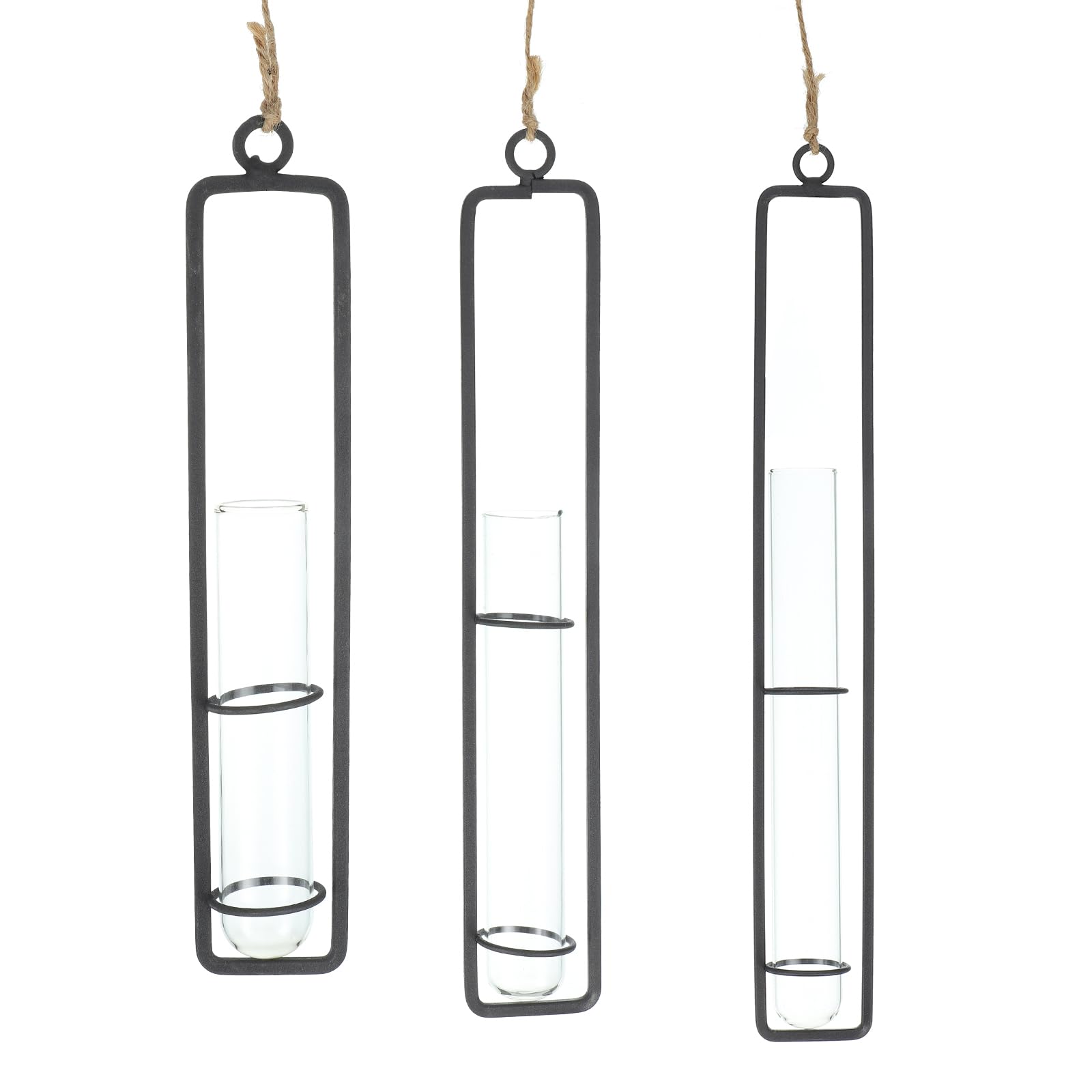 PATIKIL Plant Propagation Wall Hanging Terrarium with Metal Holder