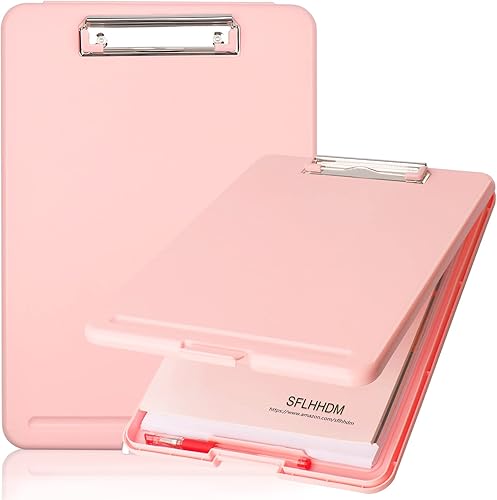 Portapapeles con almacenamiento, portapapeles de almacenamiento con clip, portapapeles plegables para enfermeras, para tableros de clip de papel de