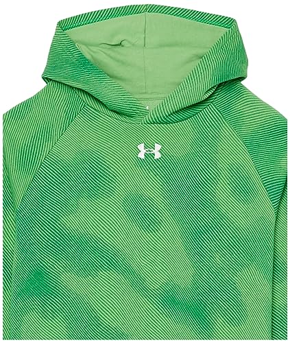Sweat à capuche imprimé garçon Under Armour Rival Fleece vert L - 2