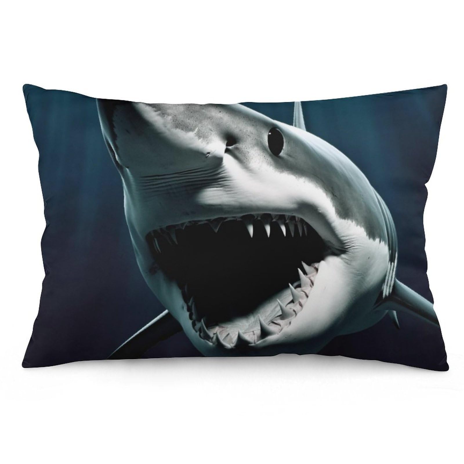 NTVOWPZO 2 Pack Decoration Throw Pillow Covers 20"x30" Pillowcases Covers Shark Pillowcases Modern Farmhouse Home Decor Sofa Cushions Covers for Couch Bed Living Room