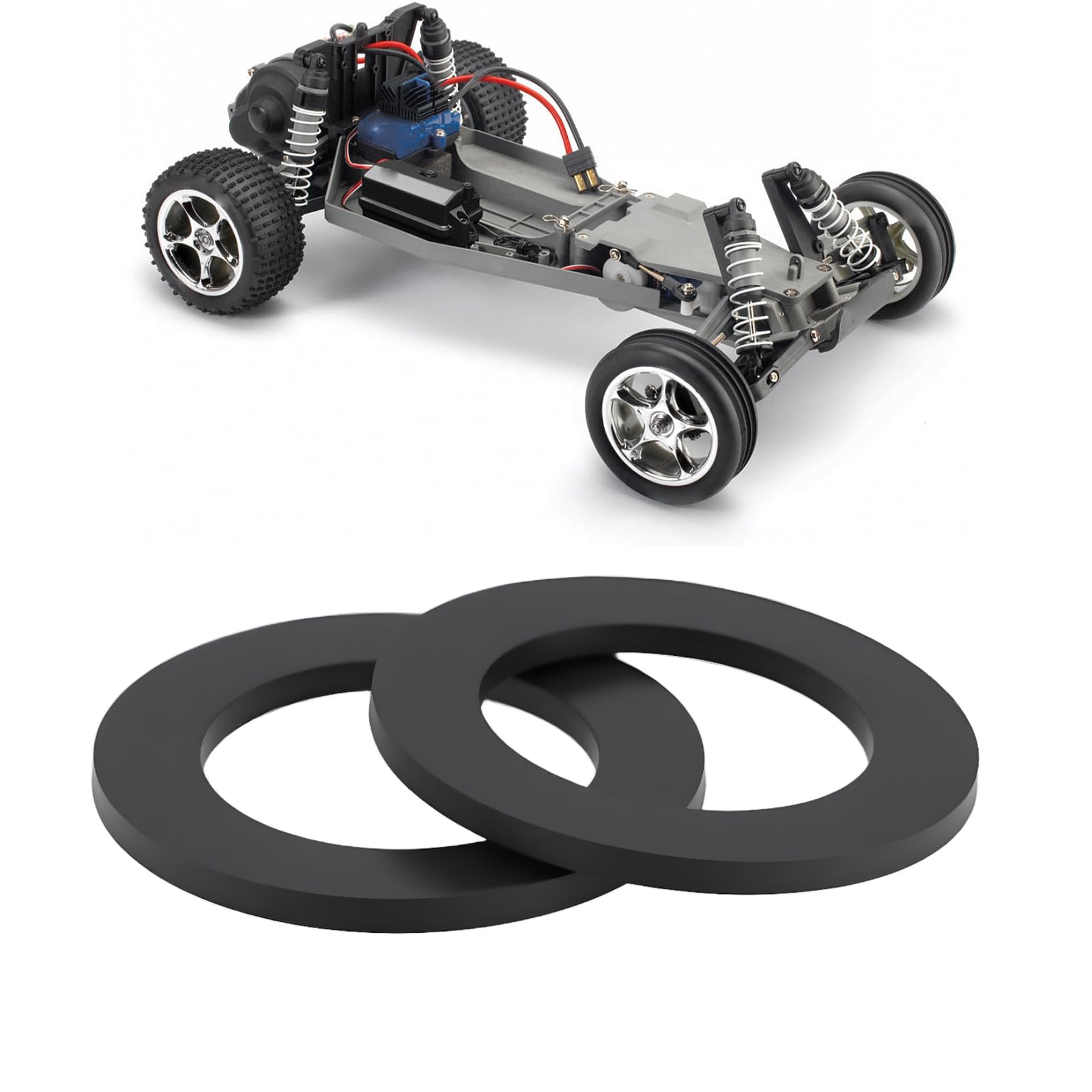 Briny River 100pcs PTFE Coated Nylon Washers Model1985 Compatible with Traxxass RC Vehicles - Image 3