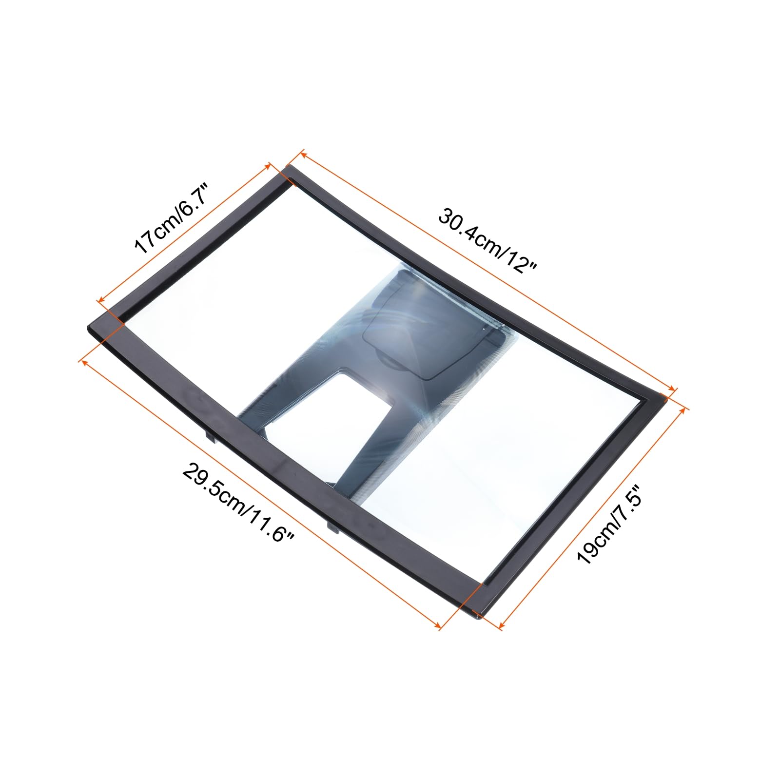 QUARKZMAN 14" Schermo Lente Ingrandimento per Cellulare Telefono, 3D HD Lente Proiettore Schermo Amplificatore Supporto per Tutti Telefoni Film Video Giochi, Nero 12x7,5x0,5"