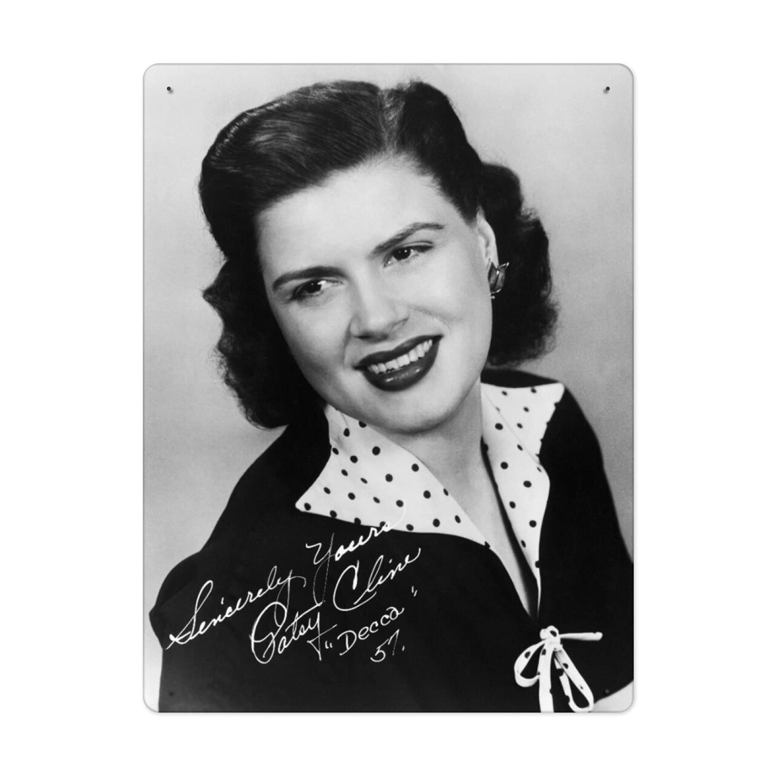 Patsy Cline Tin Signs Metal Sign Poster Iron Painting Indoor Outdoor Bar Coffee Home Kitchen Retro Wall Decor8x12 Inch