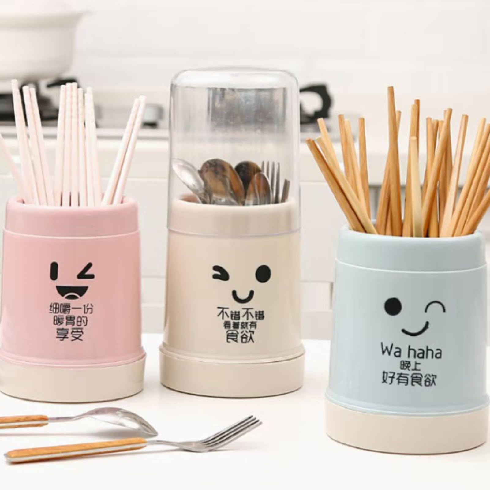Cyrank Cutlery Holder with Lid - Image 3