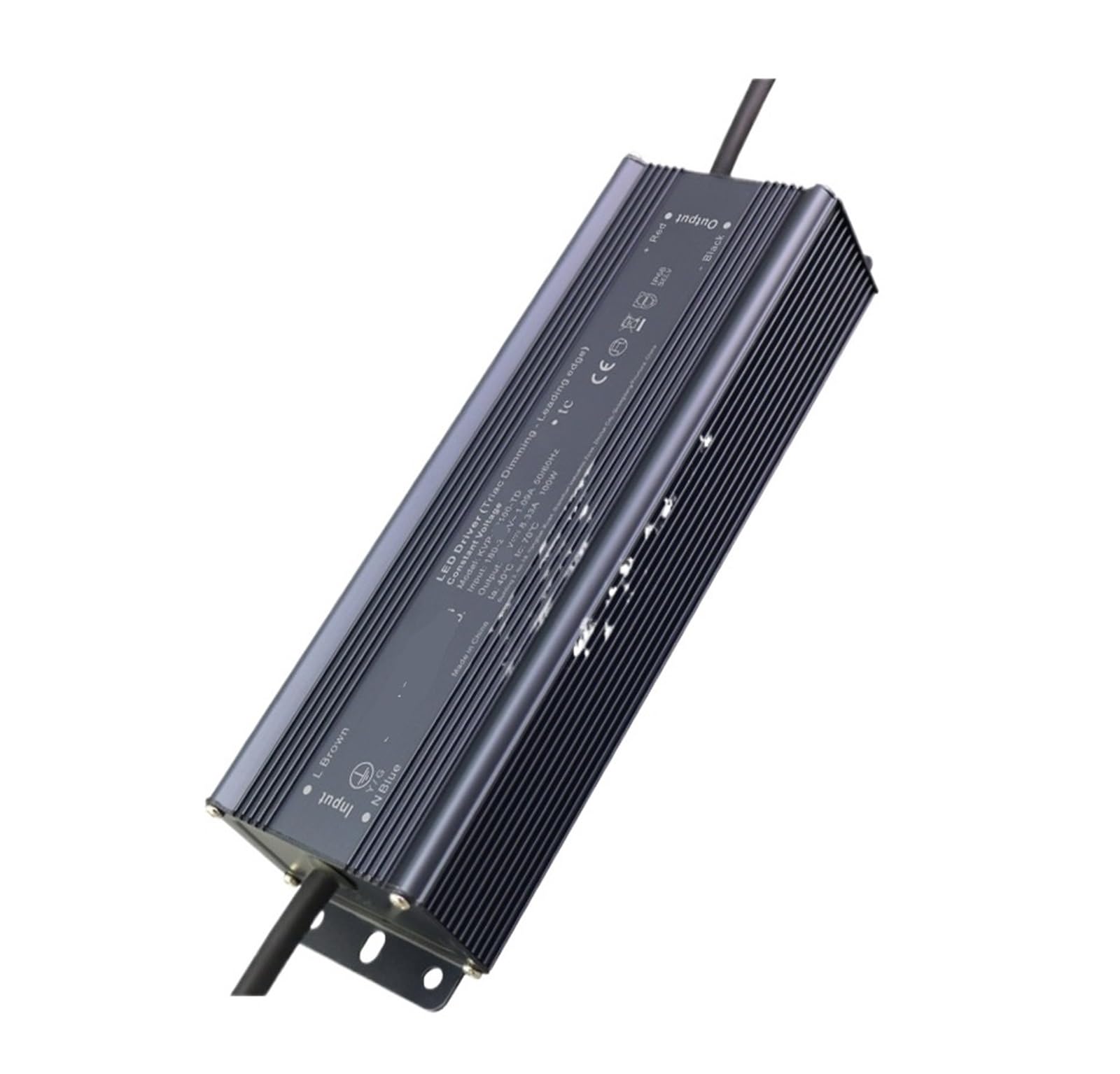 Alimentation LED 12V Anti Scintillement avec Boîtier en Aluminium
